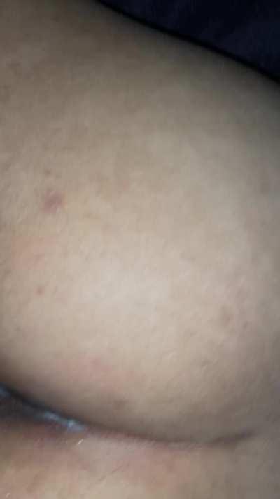 my white bf dumped his 8 day load in my Asian bussy 