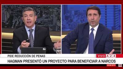En a24 hablaron sobre de itai hagman y su único proyecto de ley del 2020 donde quiere relajar la penas a los narcos