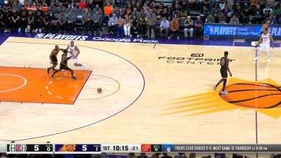 [Highlight] Westbrook swishes the three and then blocks Durant to the floor on the other end