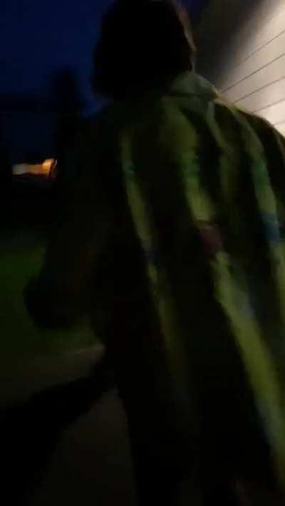 Counting while walking in a circle while waiting for our other friends to arrive, sorry for bad video