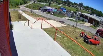 Pursuit ended after rollover