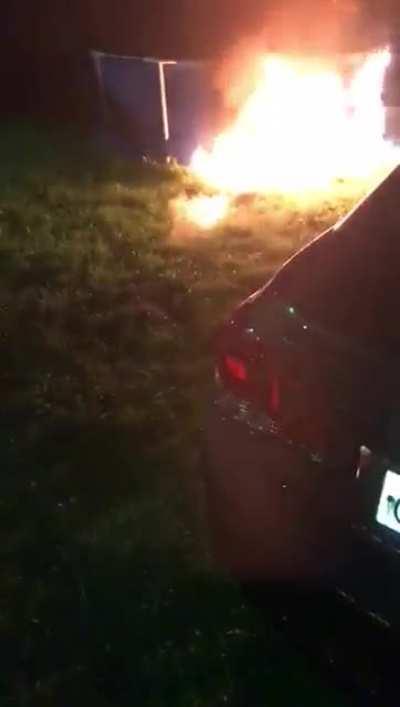 There was an attempt to light a fire