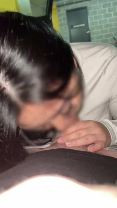 Couldn&rsquo;t wait so I sucked him off in the parking lot