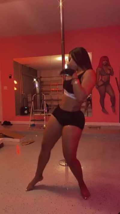 She Took The Pole Out The House Now It's In The Garage