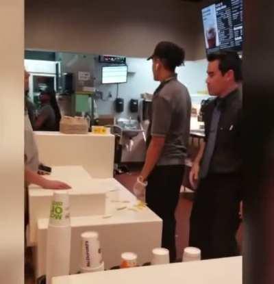white man grabs a McDonald's employee but didn't know she was an amateur boxer
