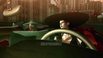 Bayonetta and Jeanne on their way to a party (credit: CreativeHandle on YouTube)