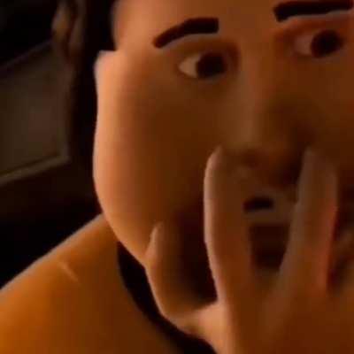 Mouse stuck in a noodle