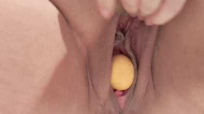 Got the oranges for Christmas stockings, but stuffed them down the wrong hole...