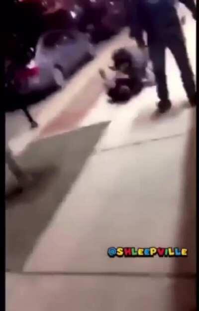 He got tackled and went to sleep