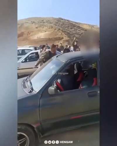 Local Kurds beat up IRGC scum after they try to stop the Kurds from doing Nowroz preparations in Kurdish clothing