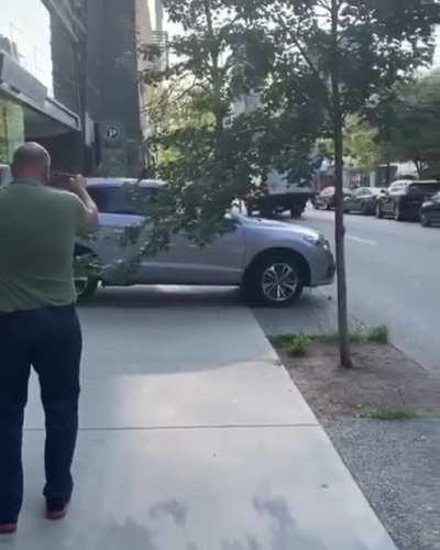 Anything's a driveway if you're brave enough