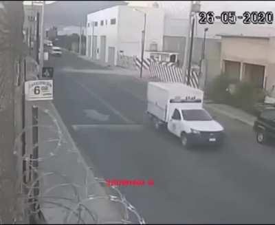 Running from an explosion like in a movie