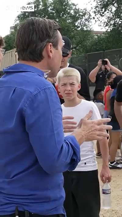 Sky Correspondant In Confrontation With Heckler While Covering Donald Trump's Military Parade