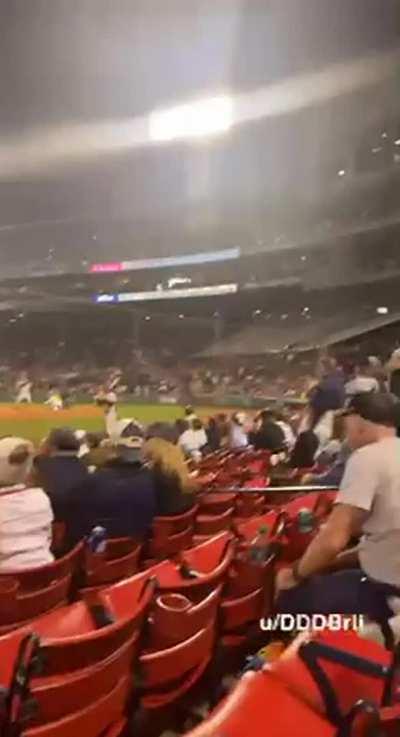 First time at Fenway park calls for a flash;)