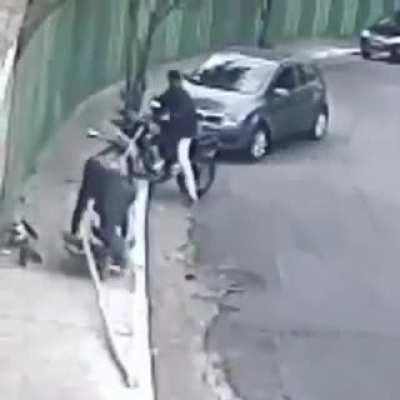 they tried to rob the wrong one