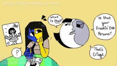 YOU'RE CRINGE! artists are tagged in the video!