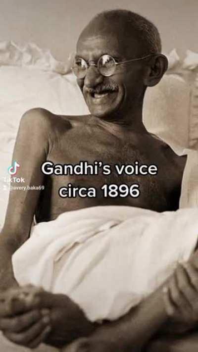 Gandhis voice recorded 1896