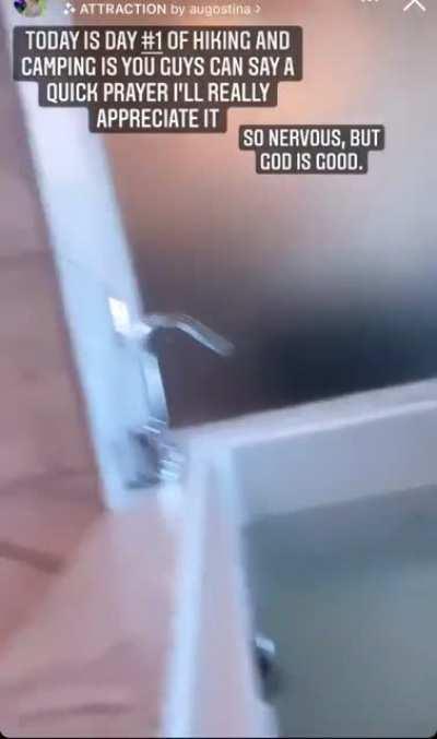 ig story that she took down earlier within 10 minutes per usual