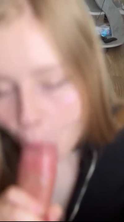 POV: you invite me over so I can practice sucking dick