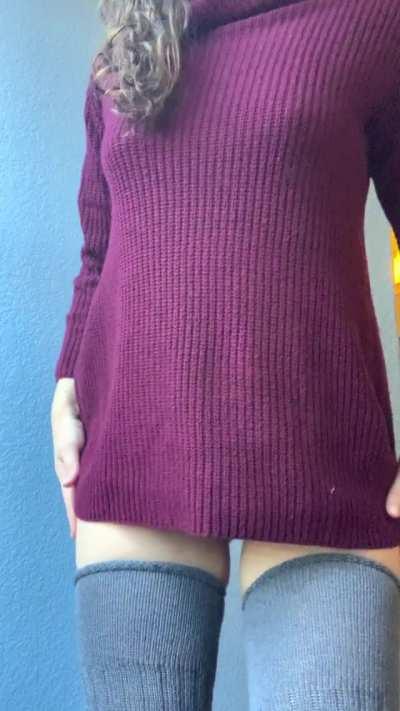 do you like what's under my sweater? 😏