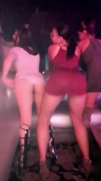 No panties in the club