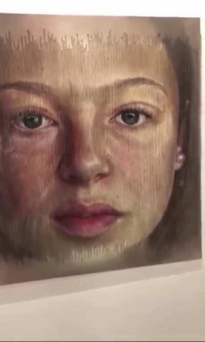 This painting by Spanish painter Sergi Padlock ages from perspective.