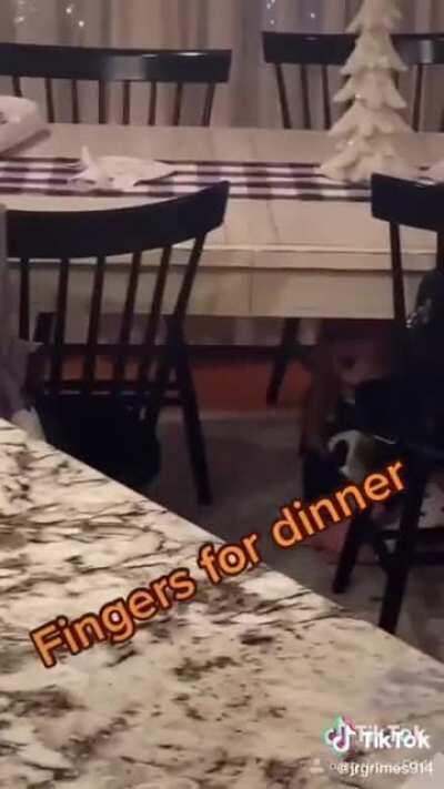 Gimme the fingers kiddo