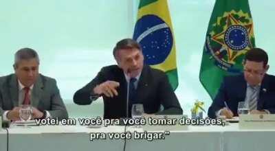 (+18) Mais um trecho do Bolsonaro na reunião, dessa vez se referindo diretamente a Moro