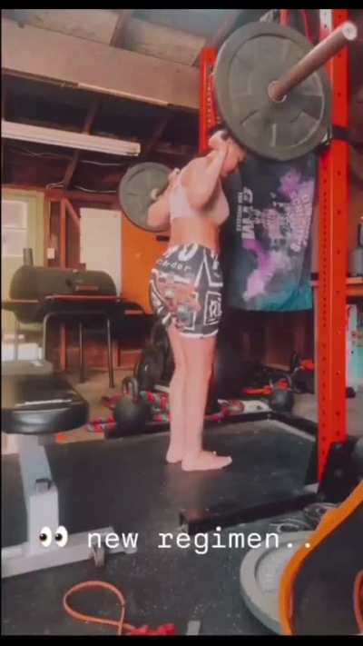 Bayley working out | Instagram Story September 19, 2024 