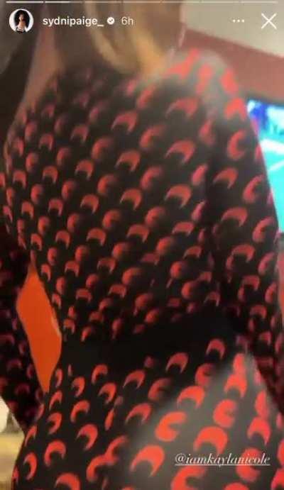 “She’s videoing your ass checks”