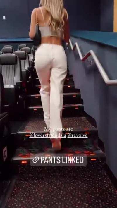 Panty line in some see through white shorts 🫣😵‍💫