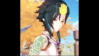 Admit it, xiao’s hair looks so soft you also wanna touch and pet it