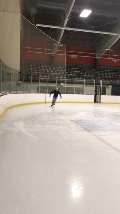 dad shows off his skills