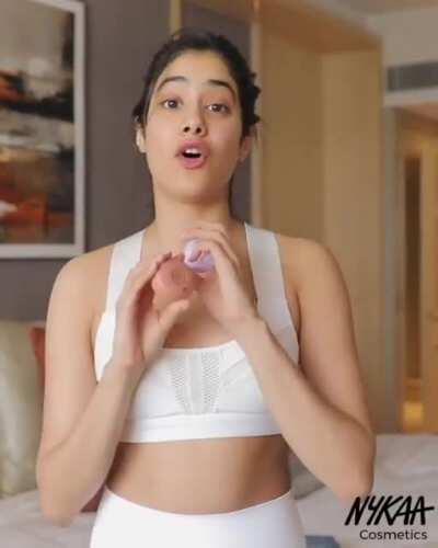 Janhvi rolls her eye.