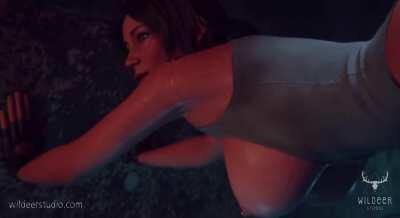 Lara Croft gets fucked by Tentacles (Wildeer Studio) [Tomb Raider]