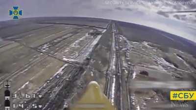 improvised guided RPG-7 round. raw footage