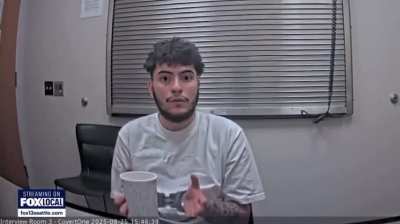 Seattle man trying to pull bikini barista out of drive-thru window.