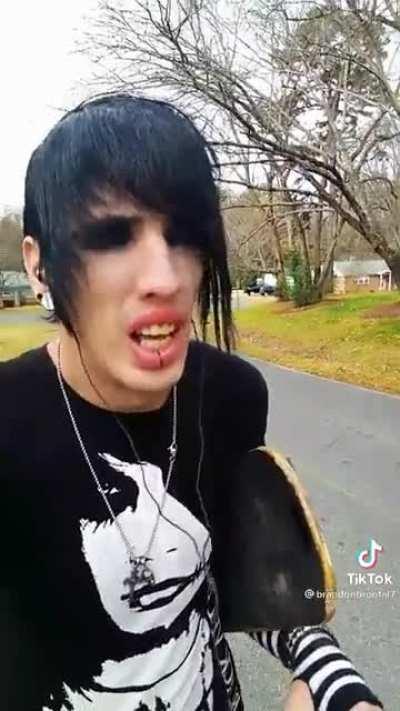 There was some stuff going around that made me look... bad; made it hard to get emo girlfriends, but... I just feel really lonely like I really want an emo girlfriend to grow old and happy with but I'm gonna keep my head up I'm gonna find my emo girlfrien