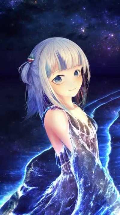 My illustration got some good feedback, so I made a soundtrack based on Gura's song 