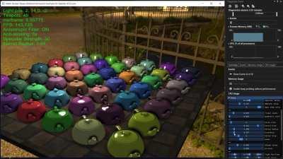 Screen space ambient occlusion example (SSAO) using OpenGL 4.5.0 core