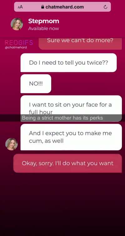 I've got my son very well trained