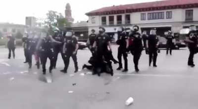 I'm sure they'll say he was inviting violence... Fitting that the very thing we are standing against is their response. KCMO