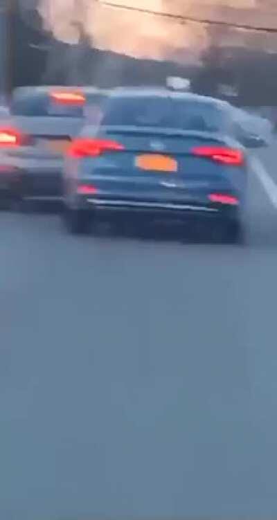 Road Rage in Mass.; car gets pitted, passenger gets out and fires at other driver.