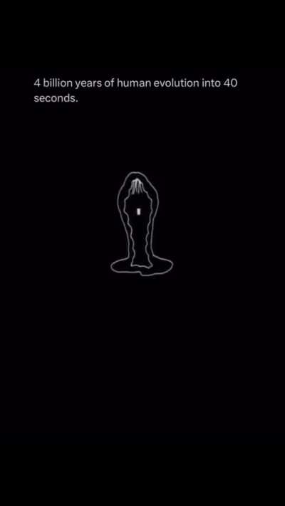 The Entire Evolution of Humanity in 40 Seconds .
