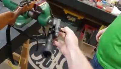 Bubba done put a scope on his rifle