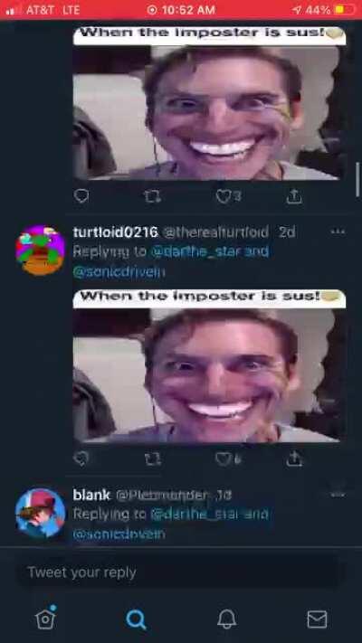 When the imposter sus! 😳