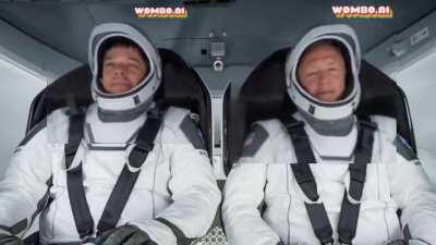 Leaked footage of Bob and Doug on their way to the ISS