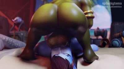 Jenko face-fucking Xol (spluckytama) [World of Warcraft]