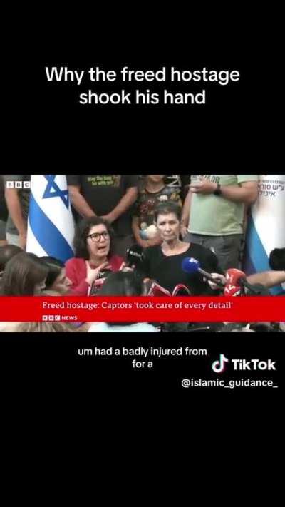 Freed Israeli hostage explains why she shook hands with Hamas fighter