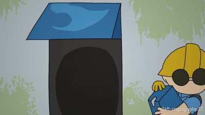 Engie plays Benny Hill and gets chased by the REDs